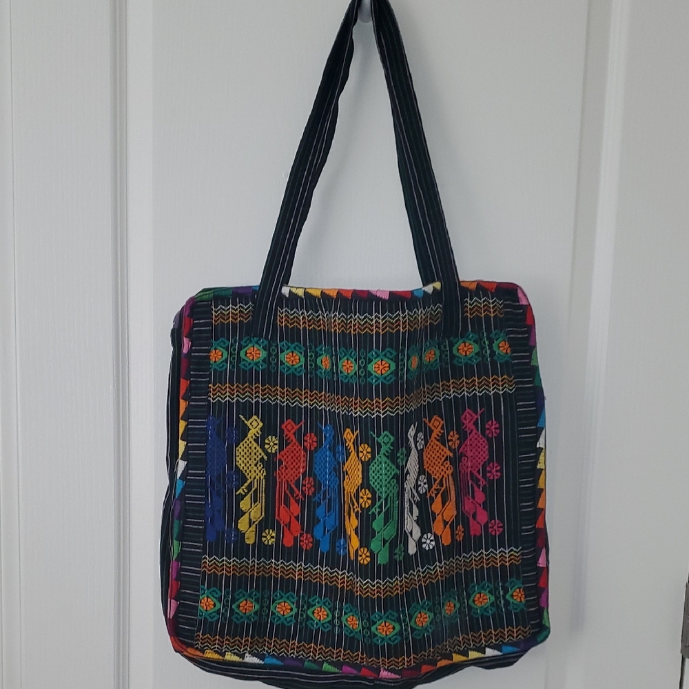 Colorful Patterned Tote Bag